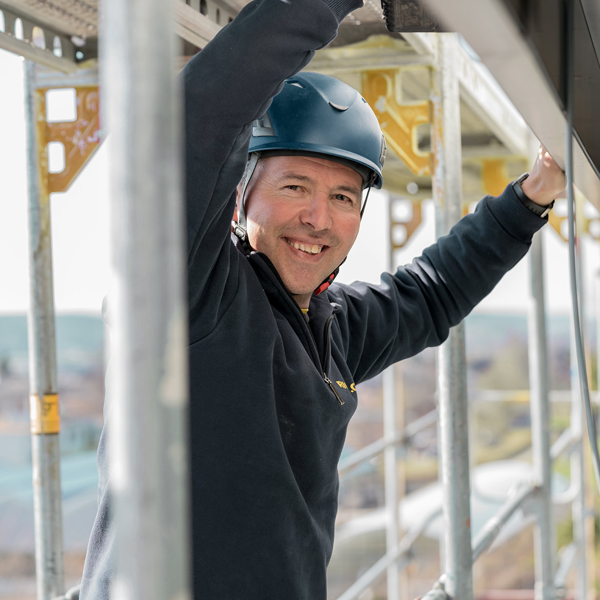 «Ich sorge dafür, dass auf Grossbaustellen alles rund läuft.»